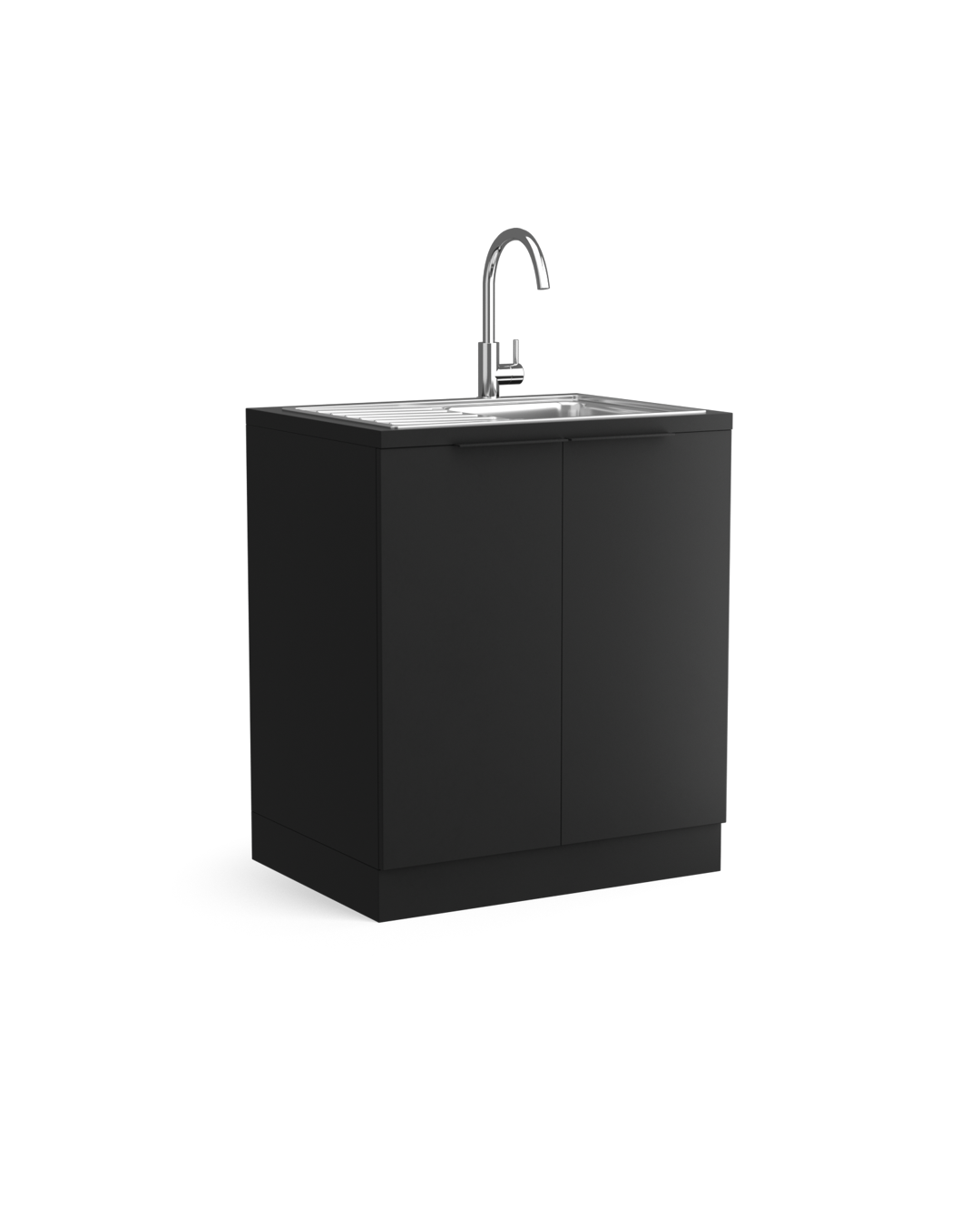Colorbar hand wash - Black washing cabinet - Chrome basin
